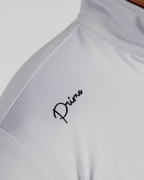 Light Gray Cursive Quarterzip