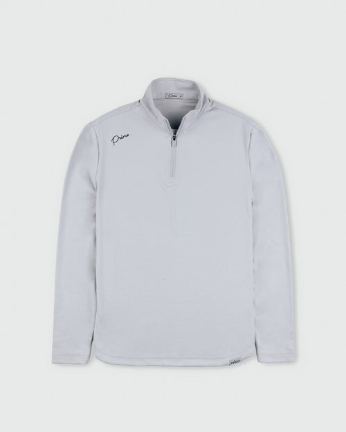 Light Gray Cursive Quarterzip