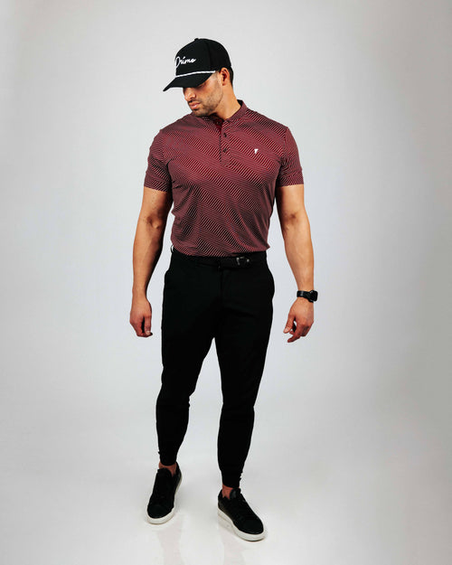 Maroon Chevron Blade Polo