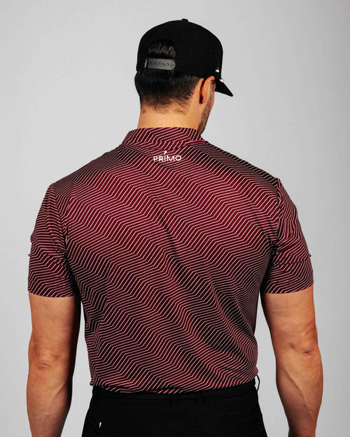 Maroon Chevron Blade Polo