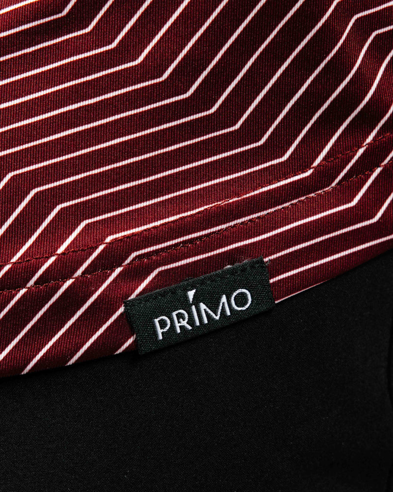 Maroon Chevron Blade Polo
