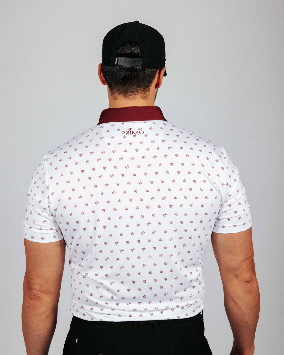 Maroon Daisy Classic Polo