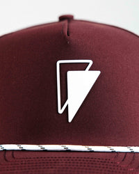 Maroon Double Flag Hat