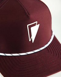 Maroon Double Flag Hat