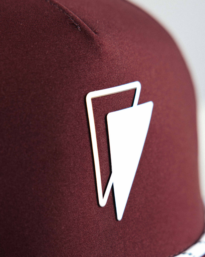 Maroon Double Flag Hat