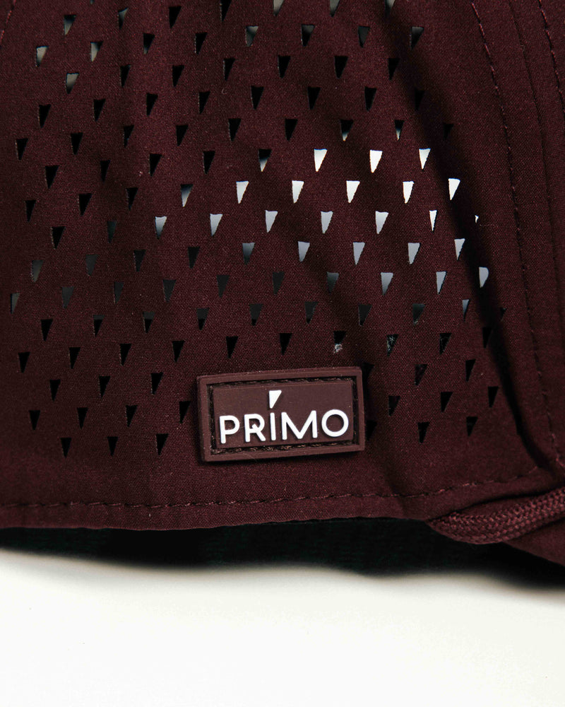 Maroon Monochrome Cursive Hat