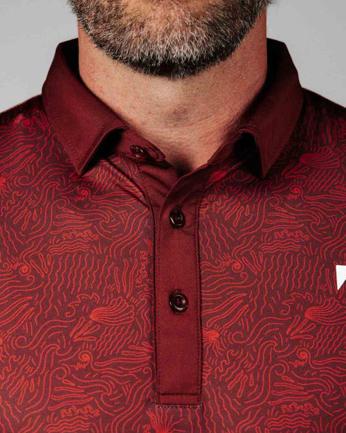 Maroon Ocean Spray Classic Polo