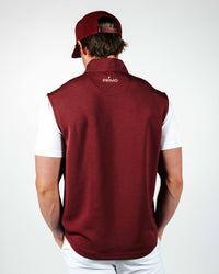 Maroon Quarter Zip Vest