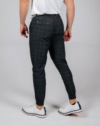 Men's Charcoal Plaid Golf Jogger