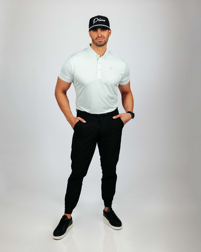 Mint Pebble Blade Collar Polo