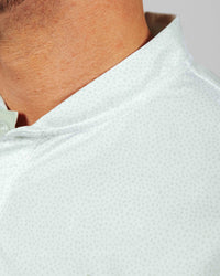 Mint Pebble Blade Collar Polo