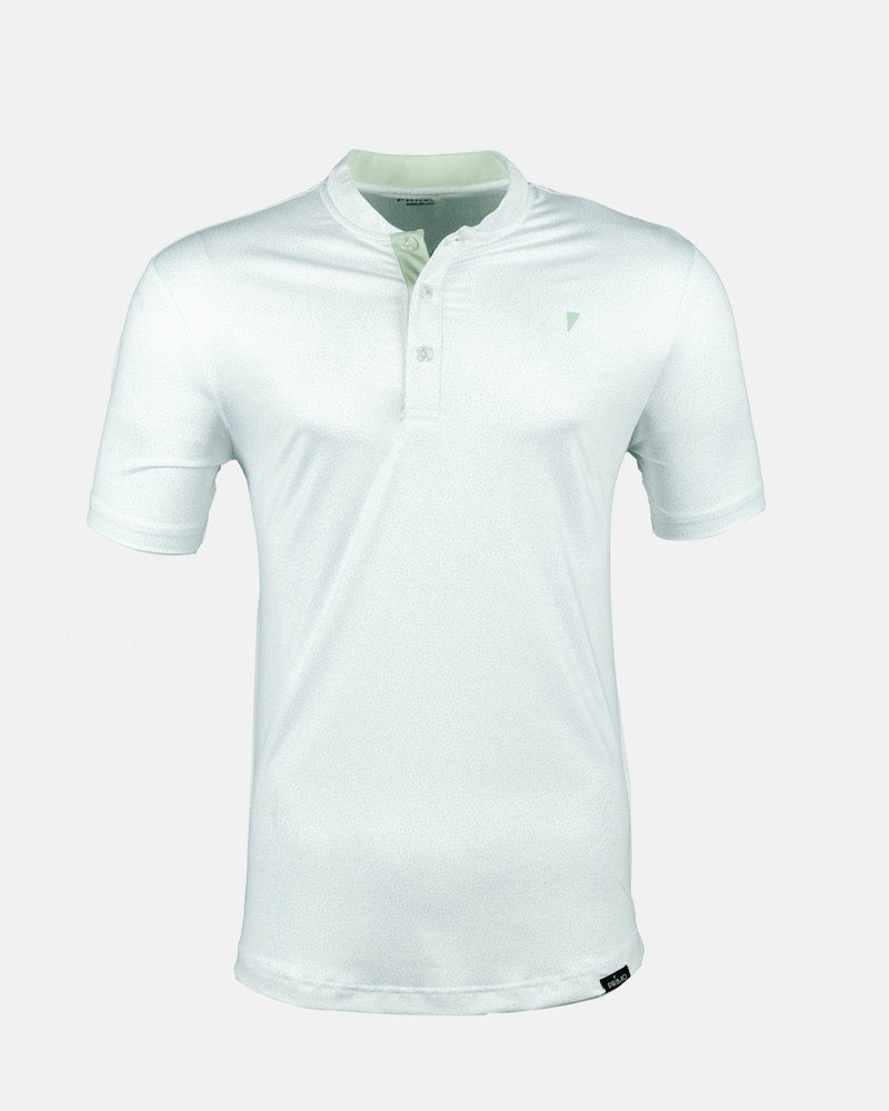 Mint Pebble Blade Collar Polo