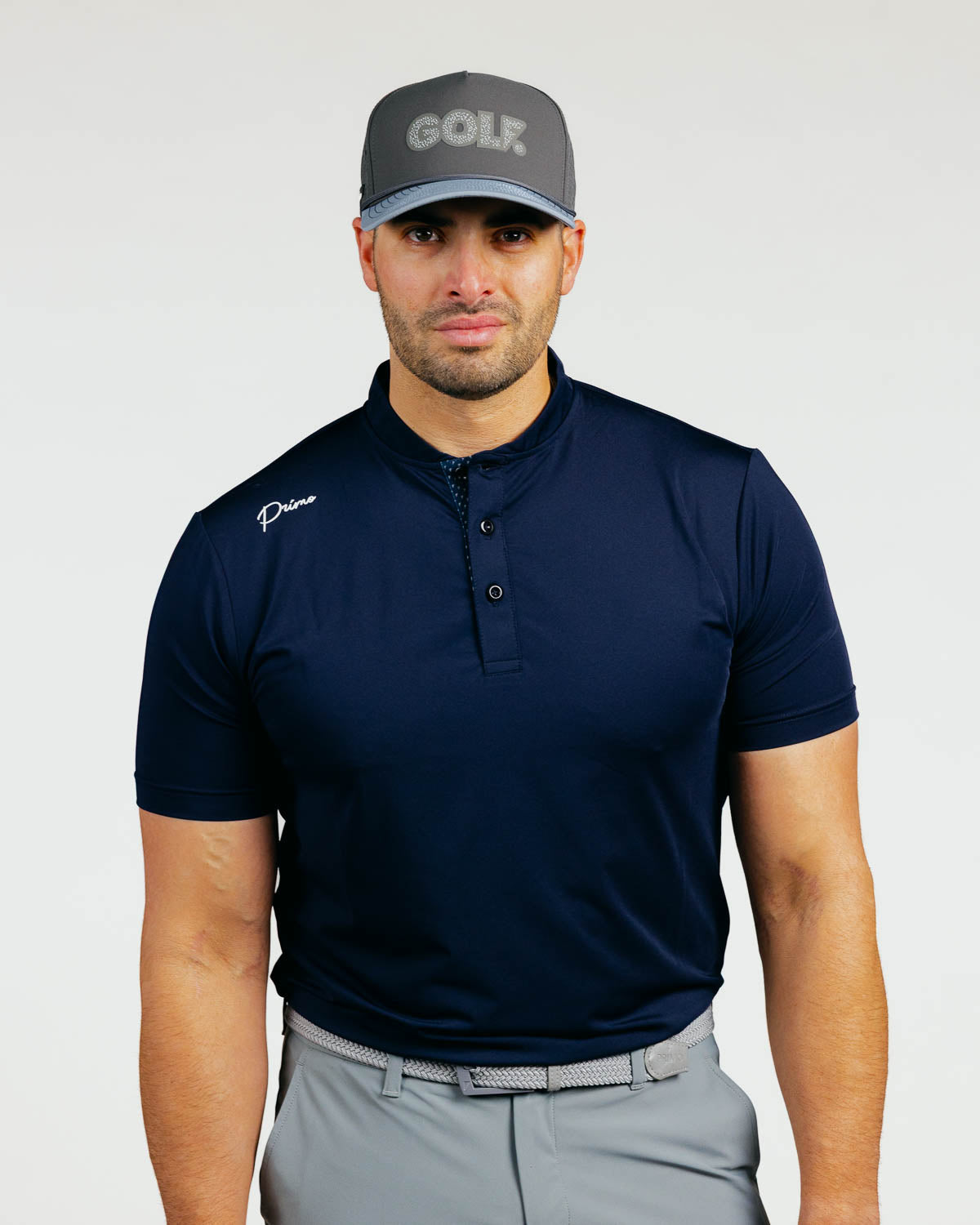 Navy Cursive Classic Polo