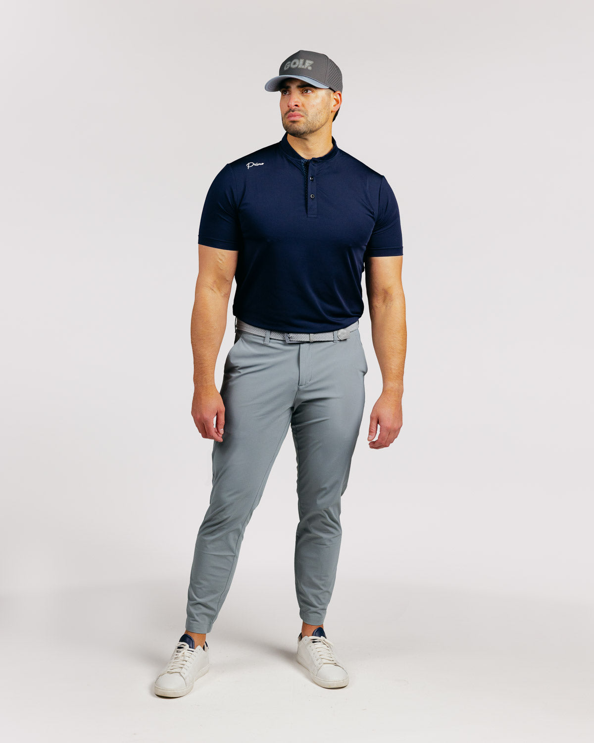 Navy Cursive Classic Polo