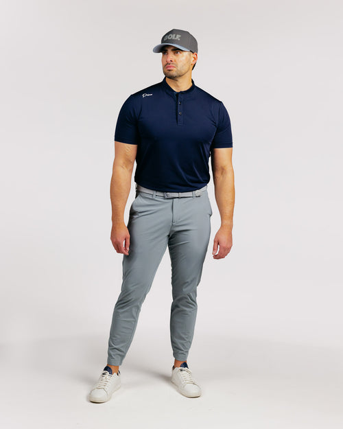 Navy Cursive Classic Polo