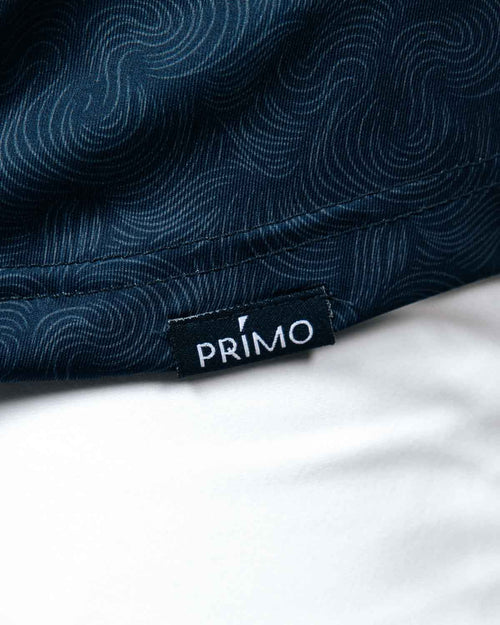 Navy Swirl Blade Polo