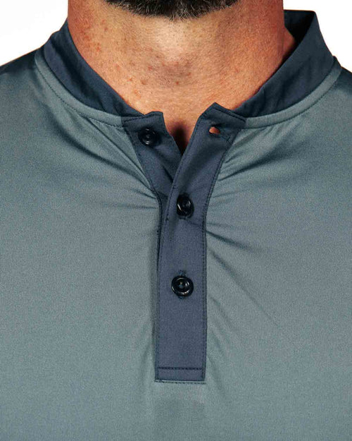 Two Tone Navy/Gray Blade Polo