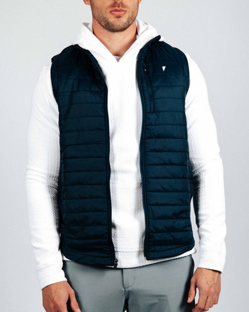 Navy Puff Vest
