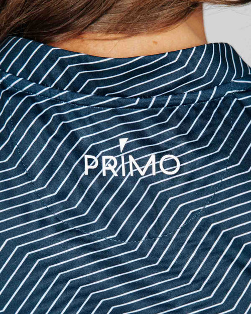 Women's Navy Chevron Blade Polo