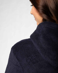 Women's Navy Polar Fleece Hoodie