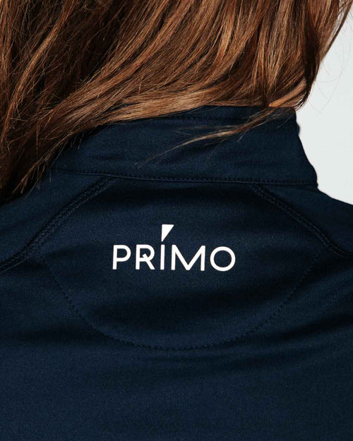 Women's Navy Crop Quarterzip