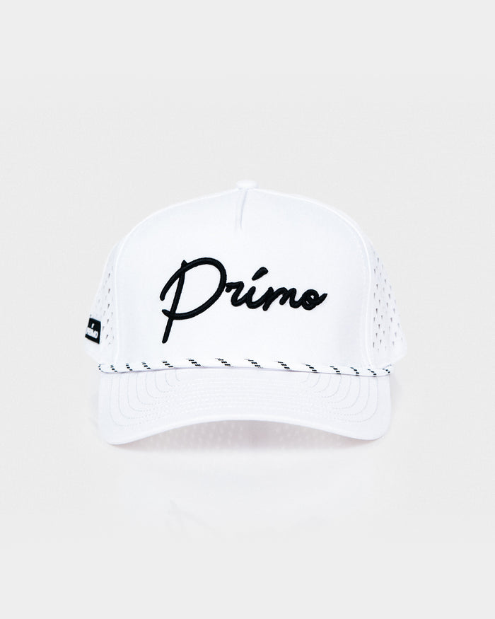 White Cursive Hat