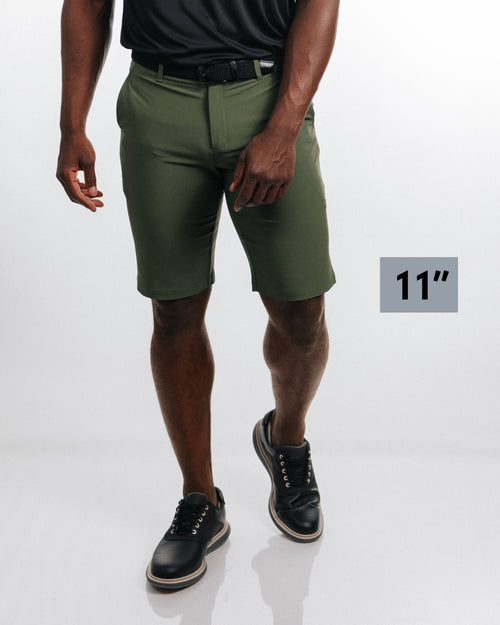 Men's Olive Golf Shorts