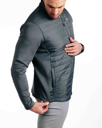 Primo Golf Dark Gray Hybrid Jacket Side Paneling