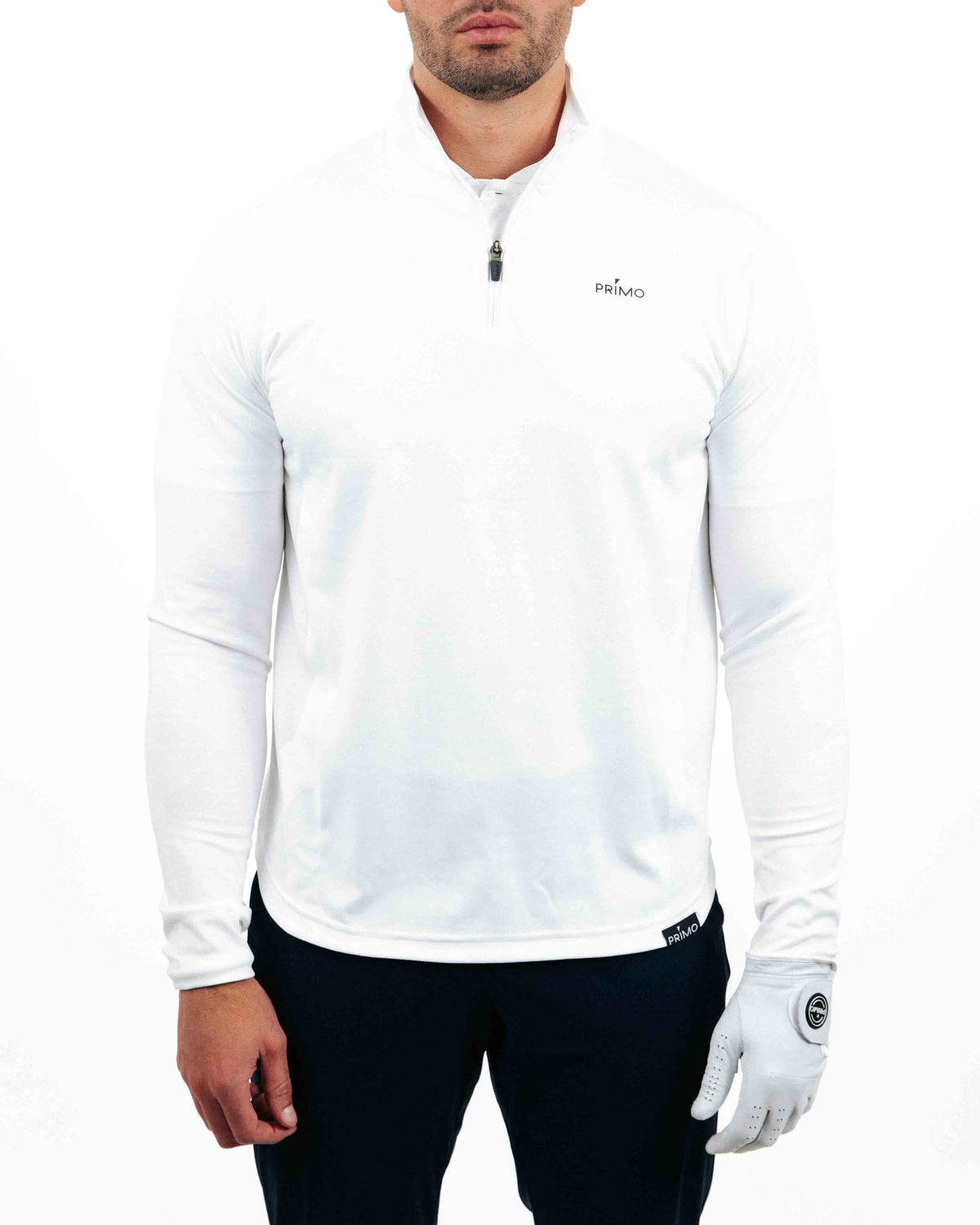 Primo Quarter Zip - White