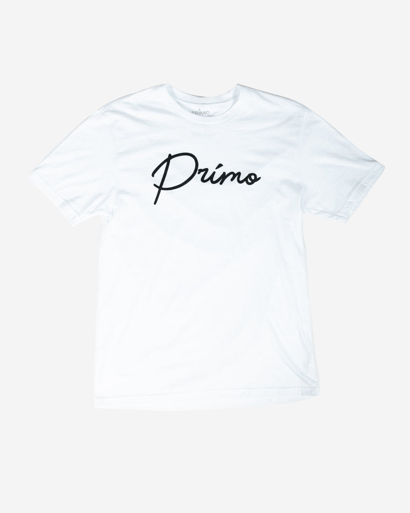 Primo White Cursive Tee