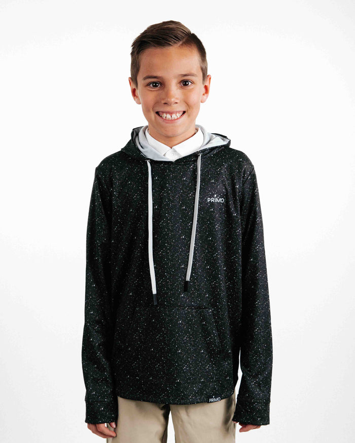 Primo Youth Hoodie - Speckled Black