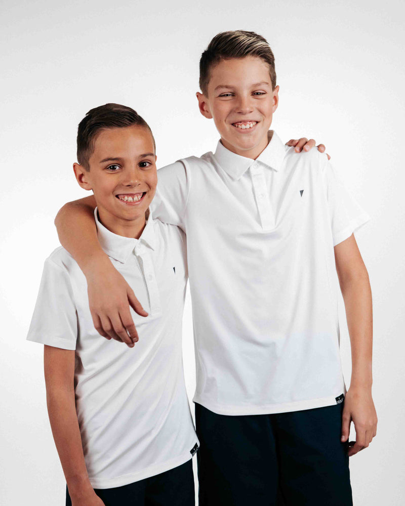 Primo Youth Polo - White