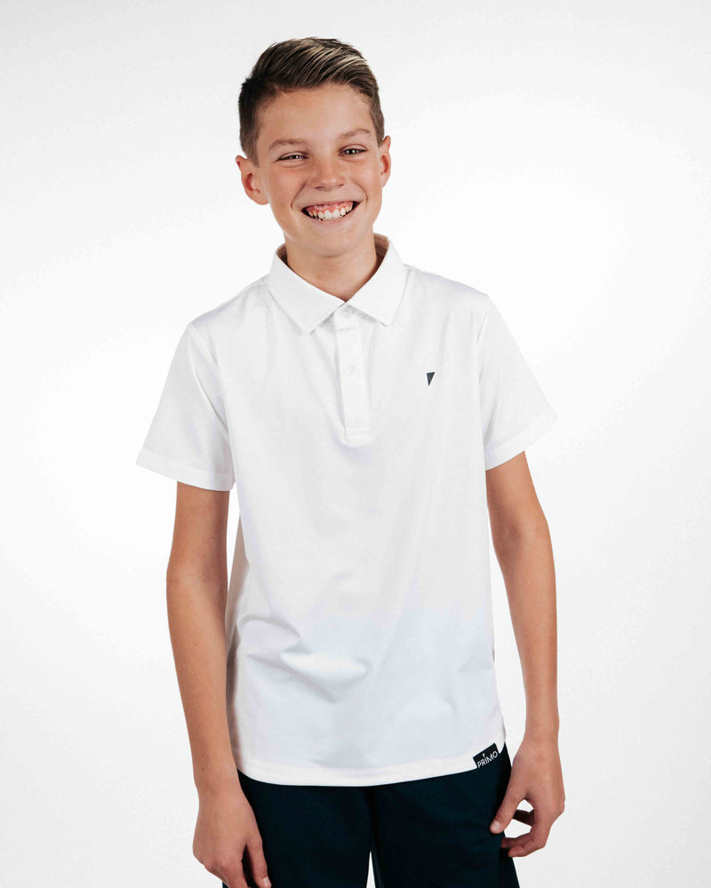 Primo Youth Polo - White