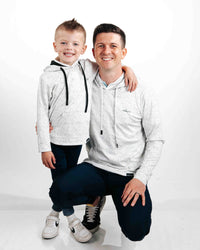 Primo Youth Hoodie - Speckled White