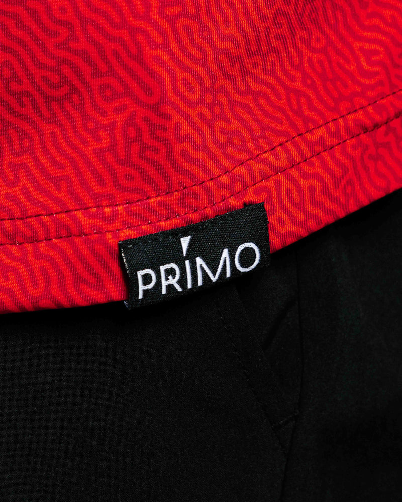 Red Maze Classic Polo