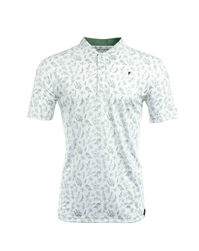 Blade Collar Polo - Sage Floral