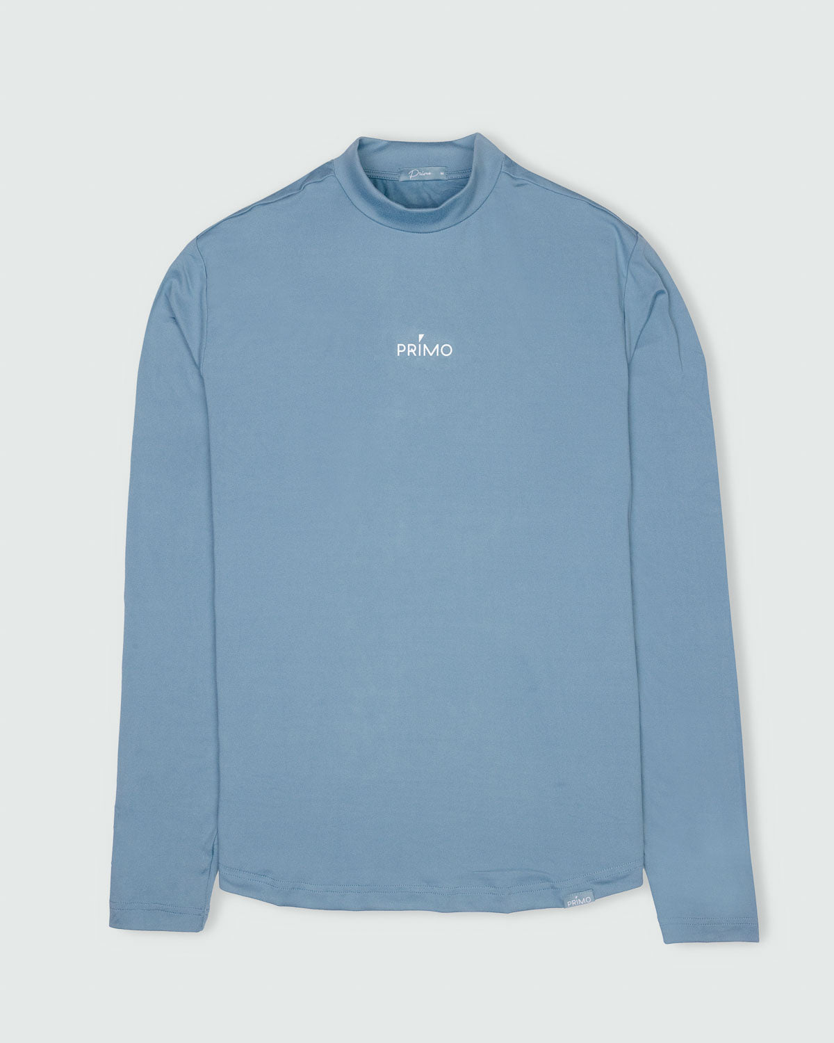 Stone Blue Mock Neck Long Sleeve