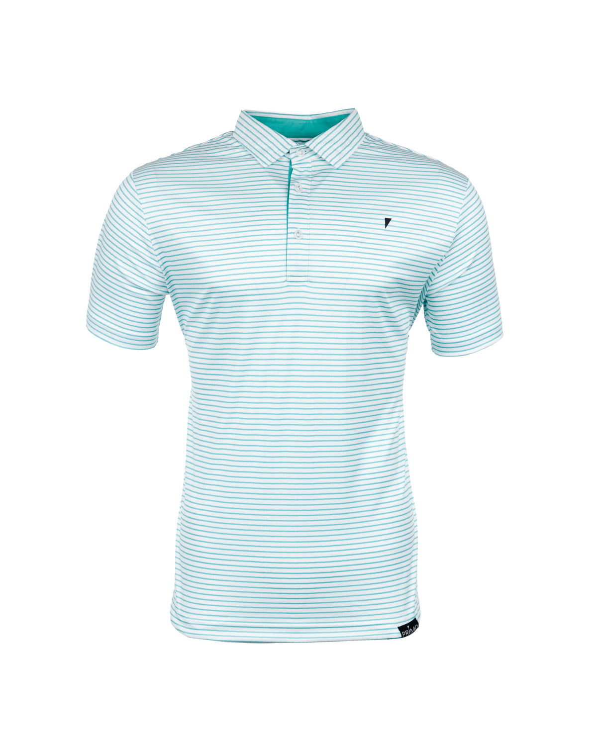 Teal Stripe Classic Polo