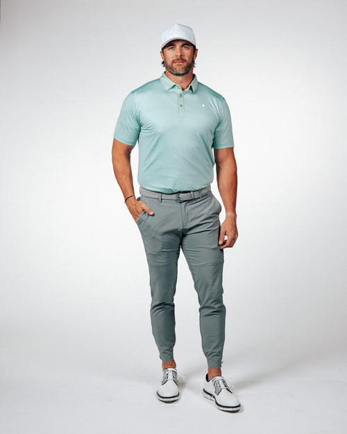 Teal Chevron Classic Polo