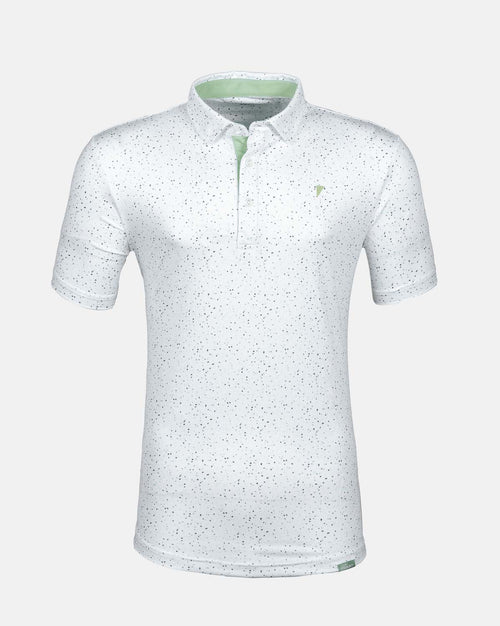 Teal Confetti Classic Polo