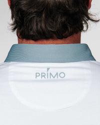 White/Storm Blue Two Tone Classic Polo