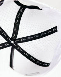 White 3D Cursive Hat