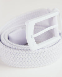 White Pro Braided Belt