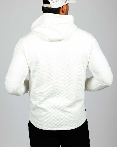 White Waffle Hoodie