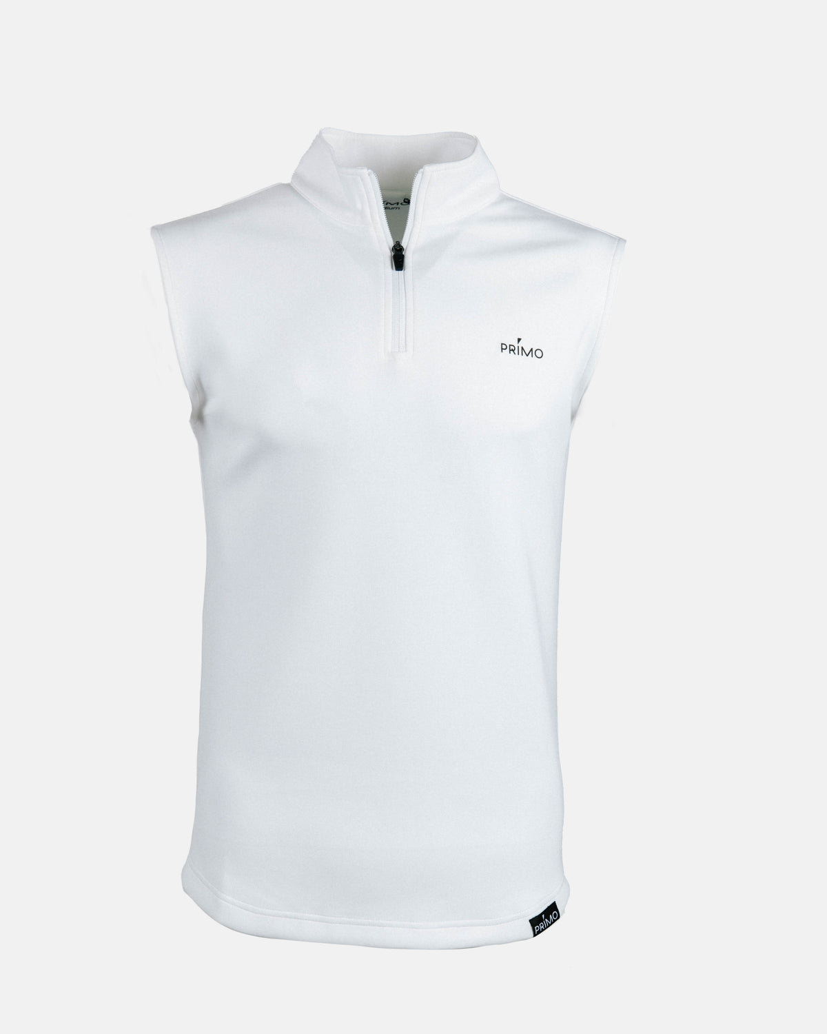 White Quarter Zip Vest