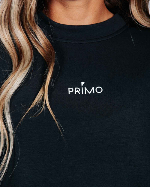 Women's Black Crew Neck