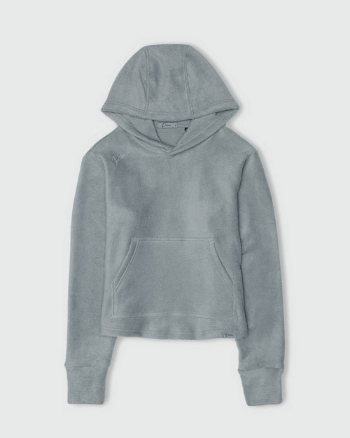 Women's Light Gray Polar Fleece Q Zip