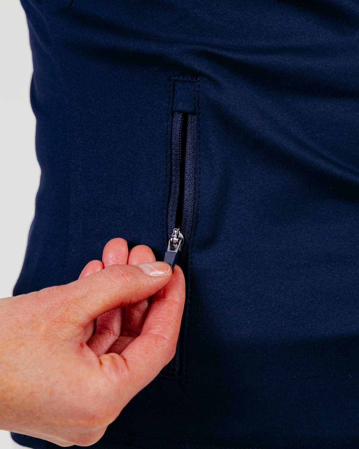 Women's Navy Cursive Quarterzip