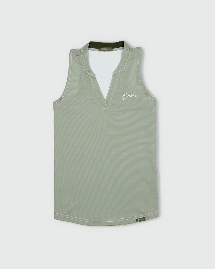 Women's Spruce Sleeveless Blade Collar Polo