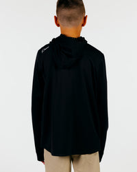 Youth Black Cursive Golf Hoodie